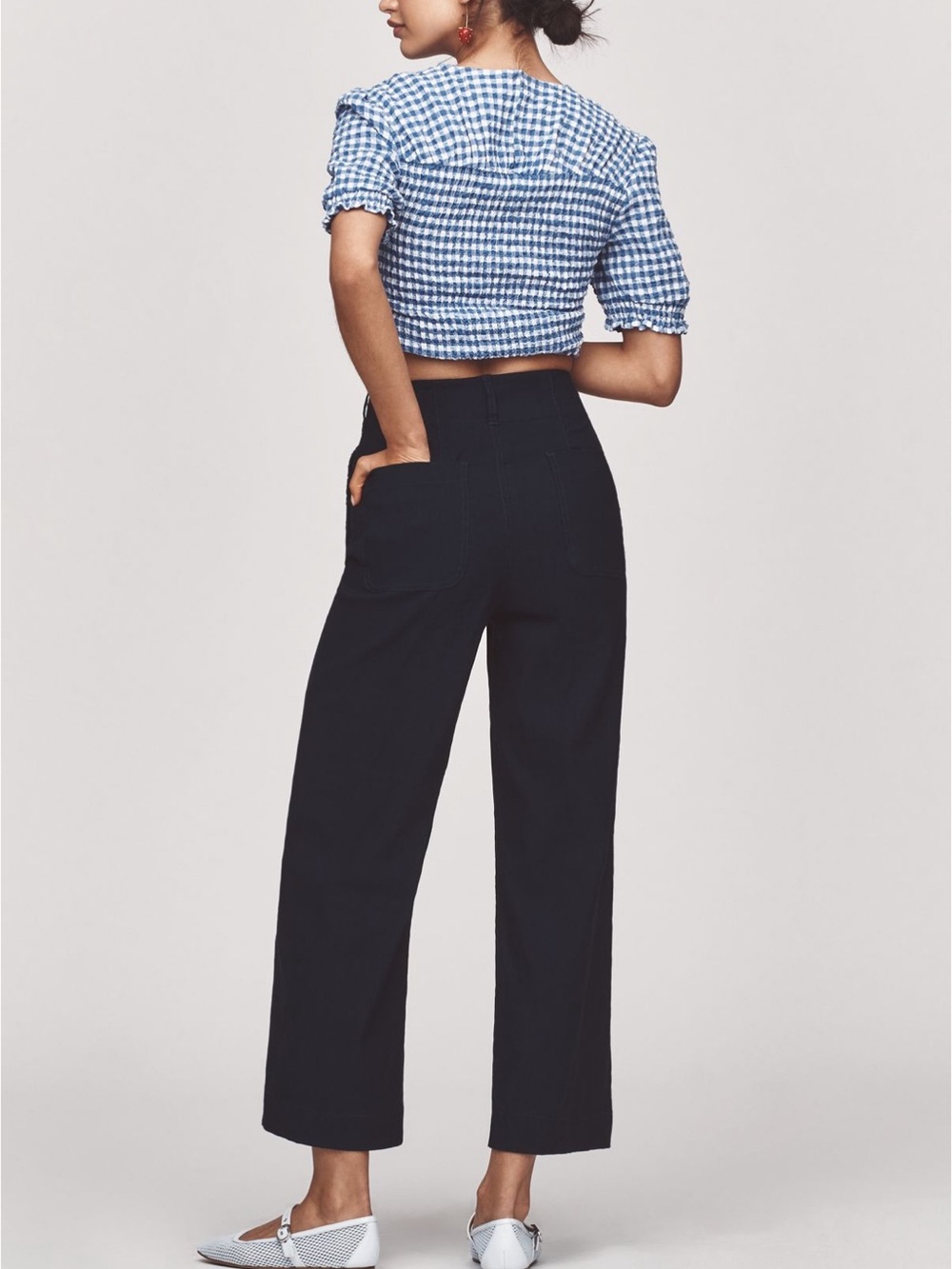 Anthropologie The Colette Scallop High-Rise Wide Leg Pants w/Magic Fabric! - Picture 5 of 15